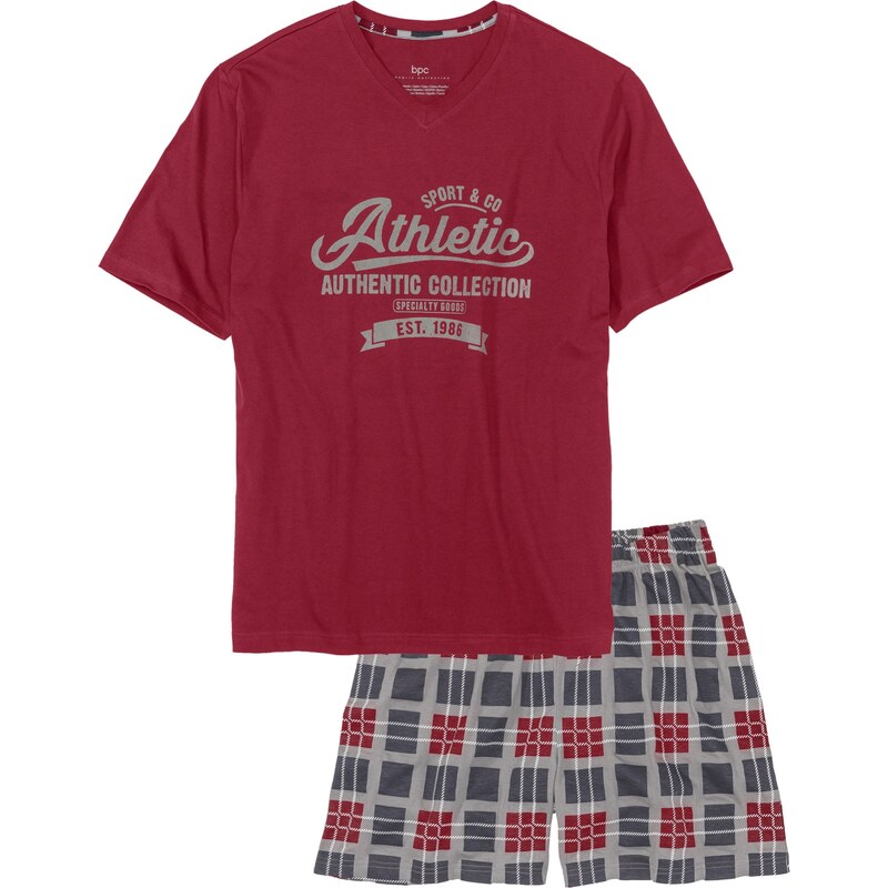 bonprix Krátke pyžamo, farba červená 44912232