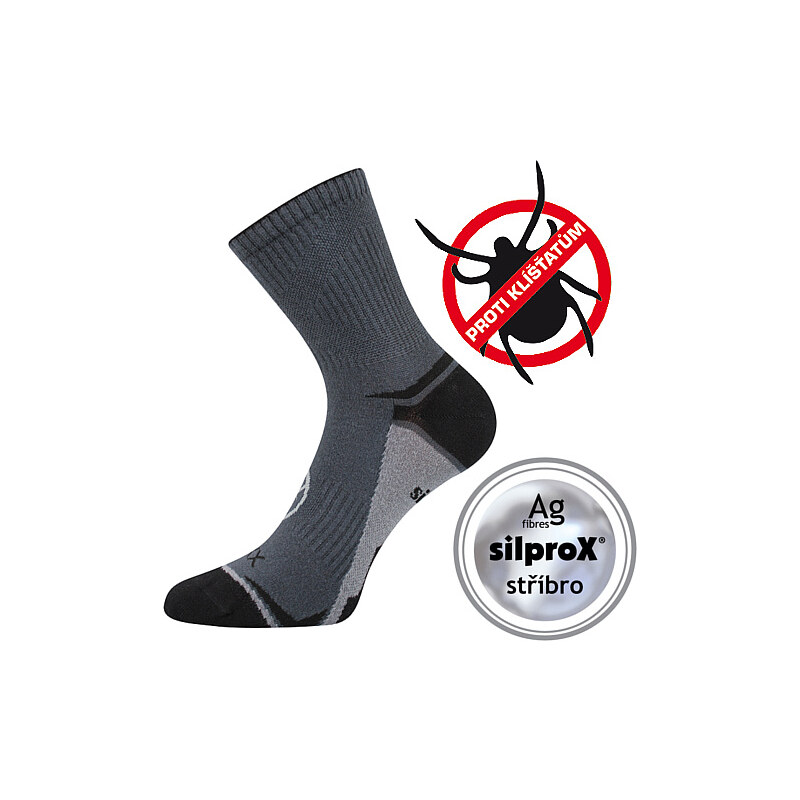 OPTIFAN 03 ponožky proti kliešťom VoXX Tm. sivá 43-46 1 pár 26459009