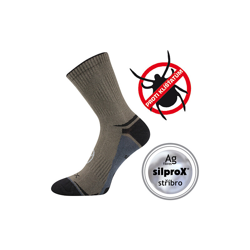 OPTIFAN 03 ponožky proti kliešťom VoXX Khaki 43-46 1 pár 40957234