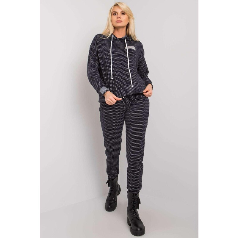 MladaModa Vlnená tepláková súprava Blake čierna 33142088