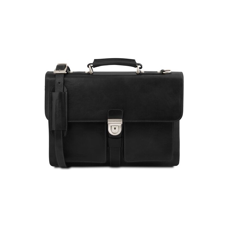 E-shop Pánska kožená aktovka s 3 priehradkami Assisi – Tuscany Leather