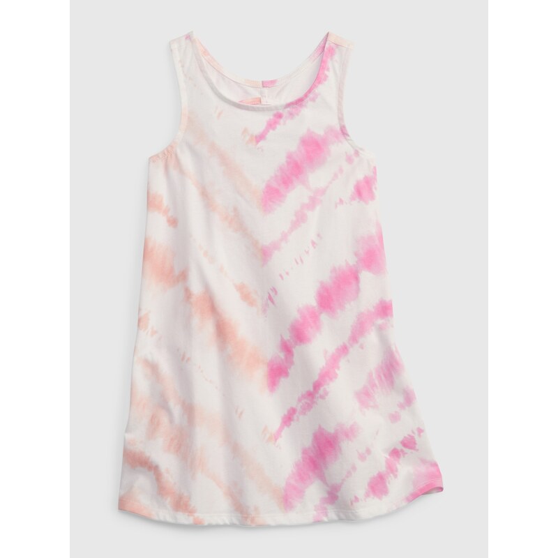 Ružové dievčenské šaty s batikou GAP 50532213