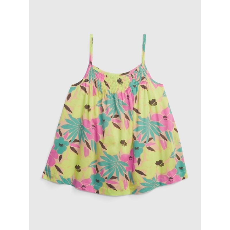 Farebný dievčenský top na ramienka kvetovaný GAP 50531714