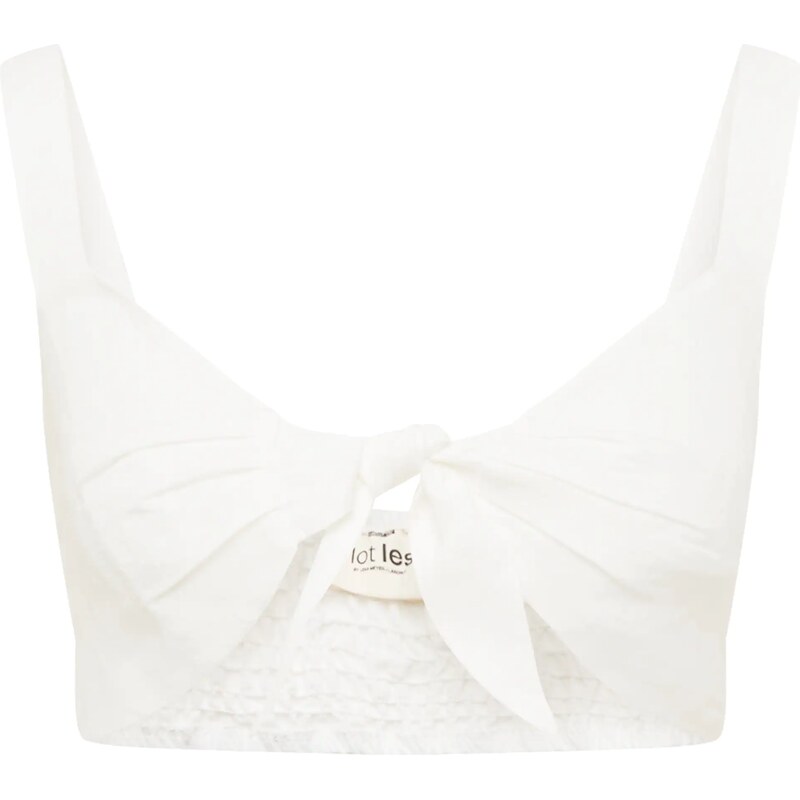 A LOT LESS Top Naomi šedobiela 54231567