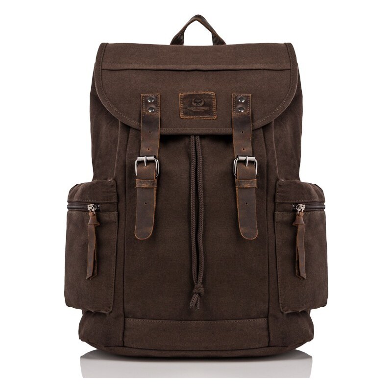 PAOLO PERUZZI Pánsky batoh na notebook | hnedá T-19-BR 33297254