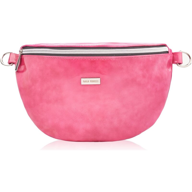 PAOLO PERUZZI Dámska kožená ľadvinka | ružová Z-15-PI 33297269