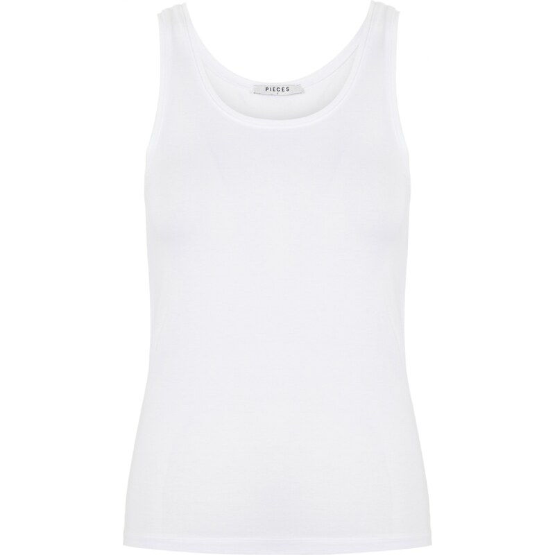 PIECES Top Sirene biela 28352916
