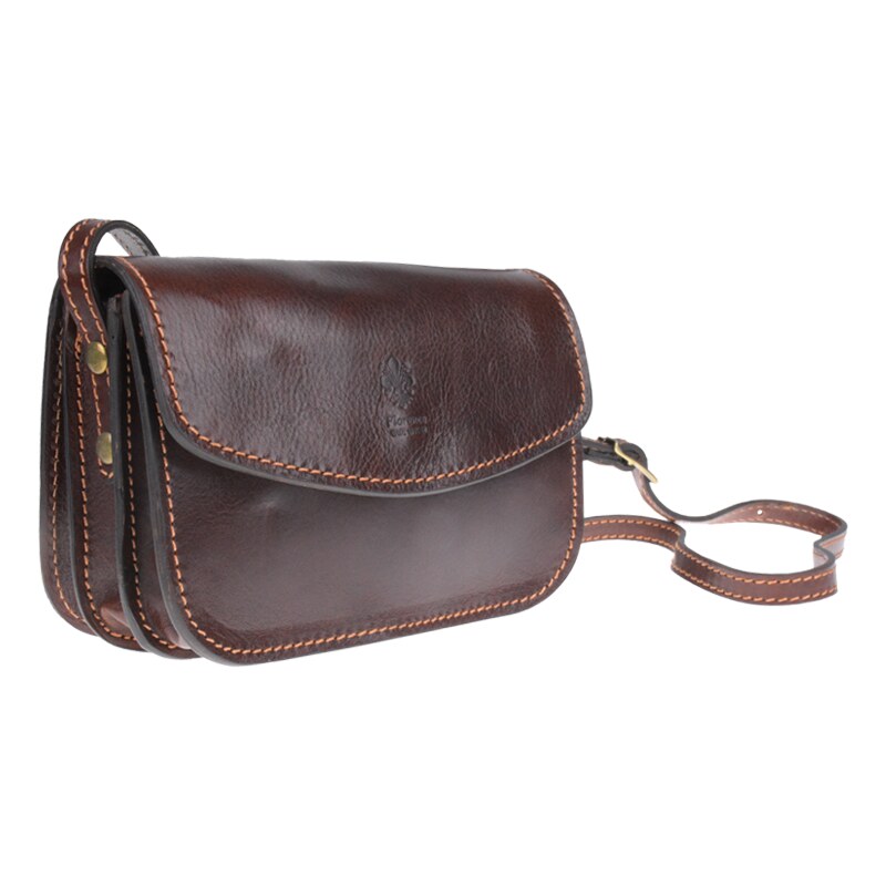 Cafe kožená talianska crossbody kabelka Lona Cafe NovaKabelka.sk 11087021