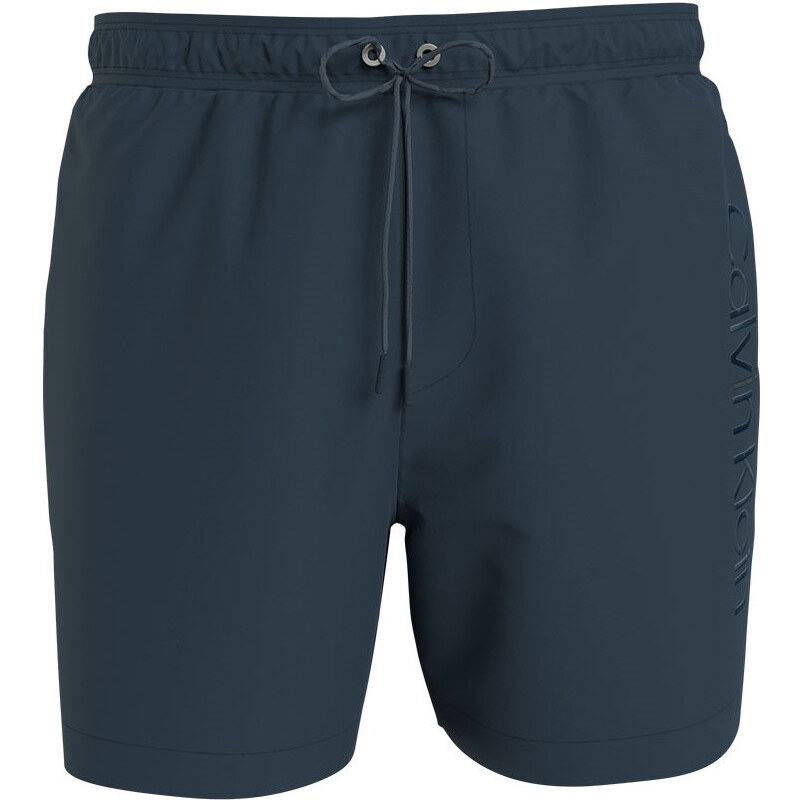 Pánske kúpacie kraťasy - KM00718 PRC - tm.šedá - Calvin Klein 33505018