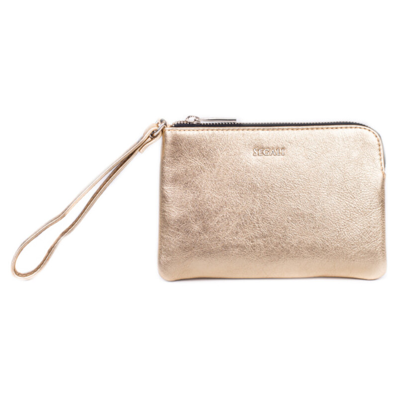 SEGALI Dámska kožená listová kabelka etue A2 Gold 66586740