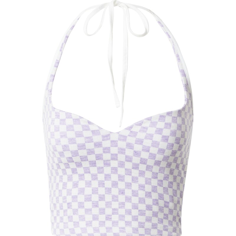 Nasty Gal Top fialová / biela 58463554