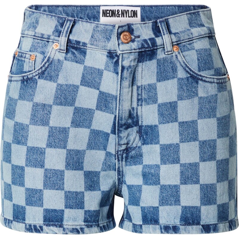 NEON & NYLON Džínsy FREJA enciánová / modrá denim 54441827