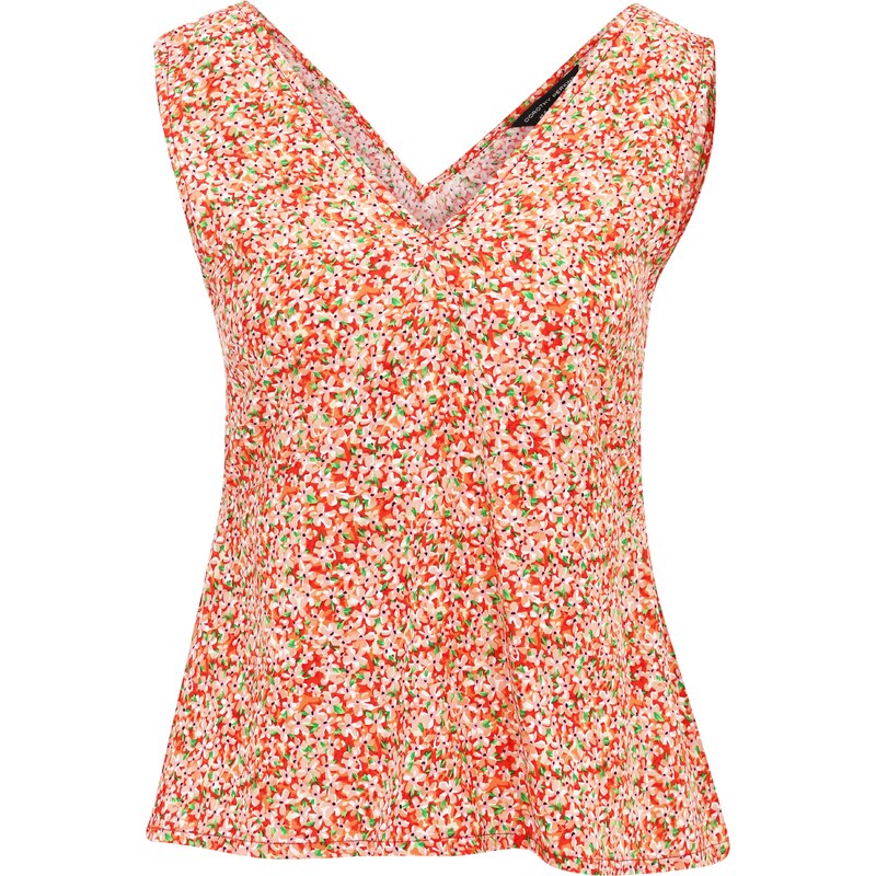Dorothy Perkins Top zelená / broskyňová / červená 58421183