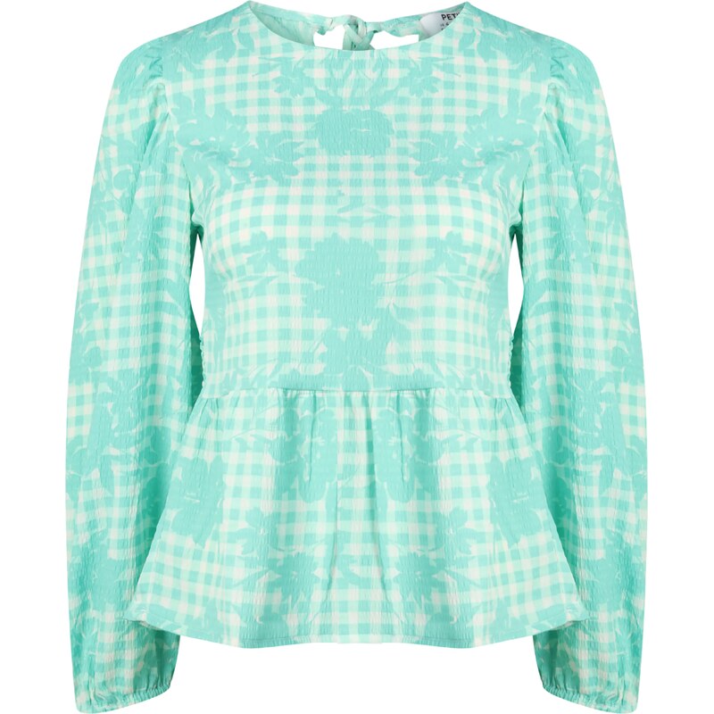 Dorothy Perkins Petite Blúzka nefritová / biela 58403442