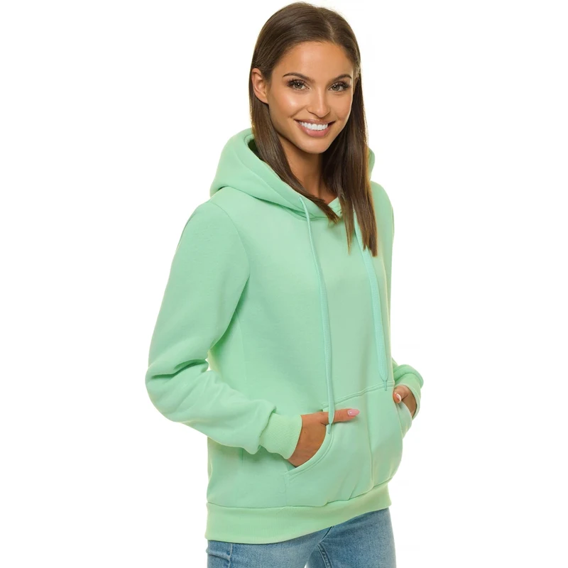 Women's Hoodie - Light Blue OZONEE JS/W02Z - Men's Clothing