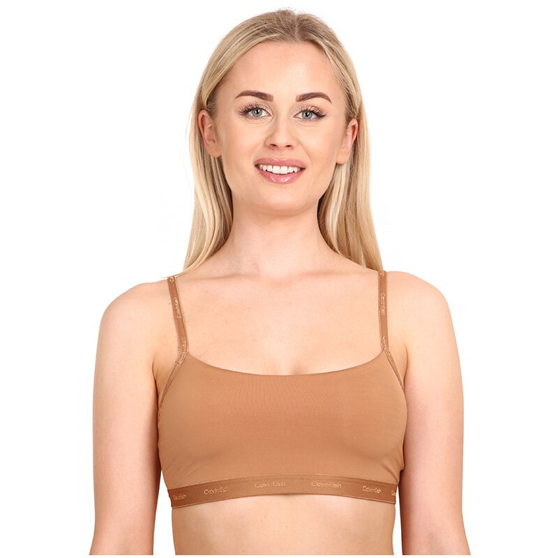 Dámska podprsenka Calvin Klein hnedá (QF6757E-ACK) 32901500