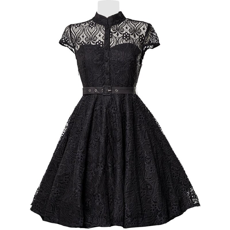Glara Dámske luxusné čipkové retro šaty 33521628