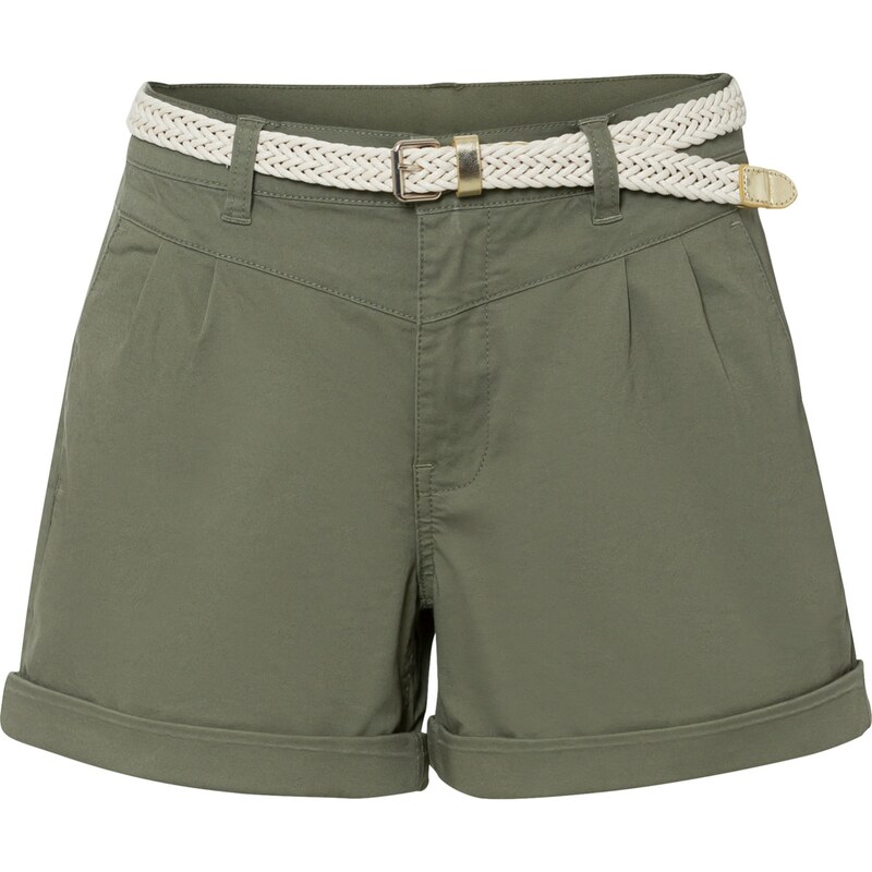 bonprix Šortky z bavlny, farba zelená 44792322