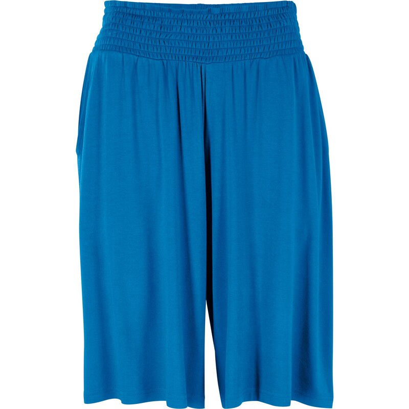 bonprix Džersejové bermudy z viskózového mixu, farba modrá 44817603