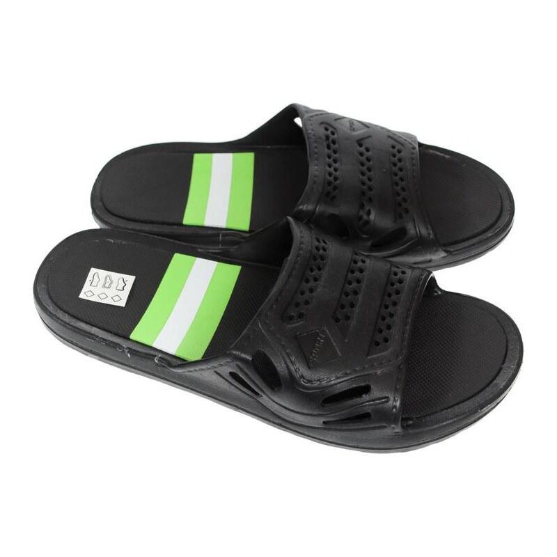 WINK Pánske čierne šľapky TOMY 33526514