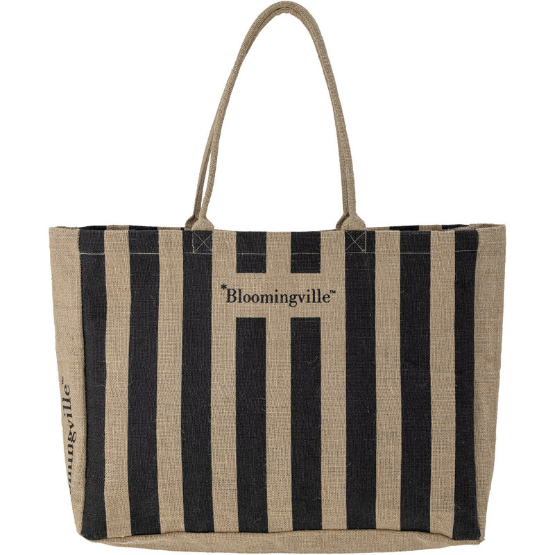 Nákupná taška BERGAMO Bloomingville - čierna