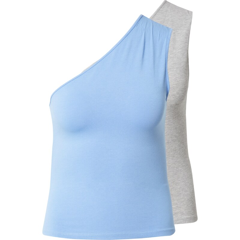 WEEKDAY Top Cindy svetlomodrá / sivá melírovaná 54232420