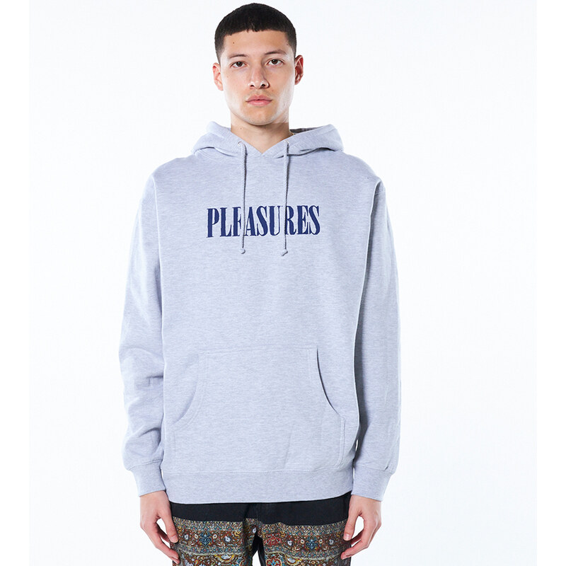 Pleasures Tickle Logo Heather Grey - Pánske - Mikina Pleasures - Sivé 66356228