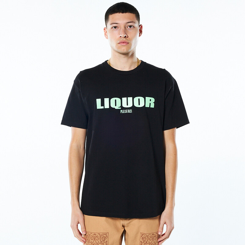 Pleasures Liquor Tee Black - Pánske - Tričko Pleasures - Čierne - 66356241