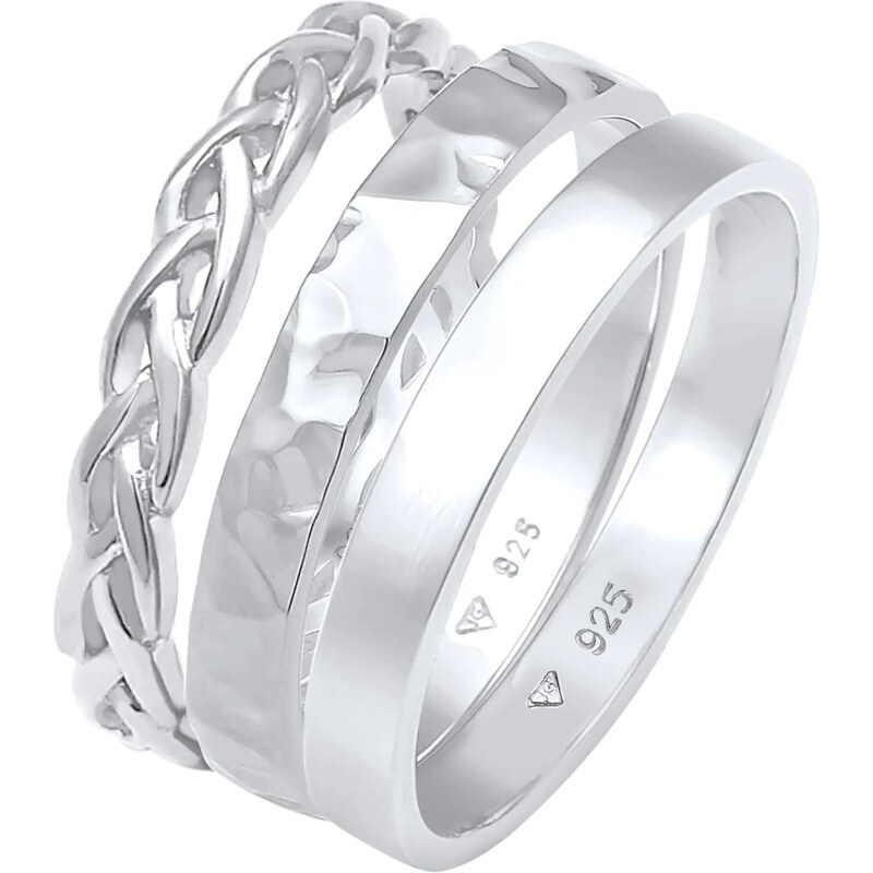 ELLI Prsteň Organic strieborná 54232407