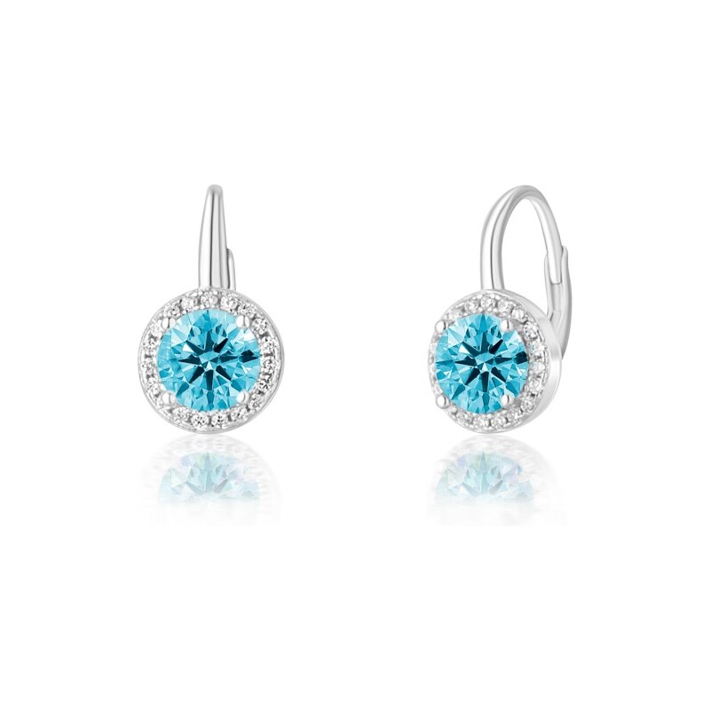 JVD Strieborné náušnice s modrými zirkónmi SVLE0986XH2M300 66589126