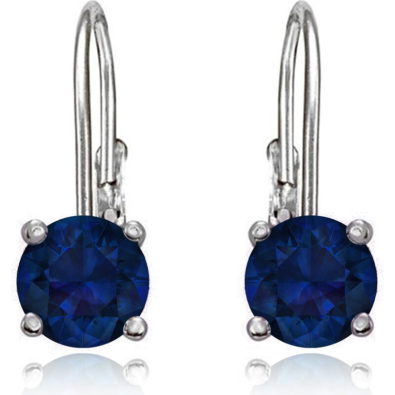 JVD Nežné strieborné náušnice s tmavo modrými zirkónmi SVLE0620XH2M100 66579684