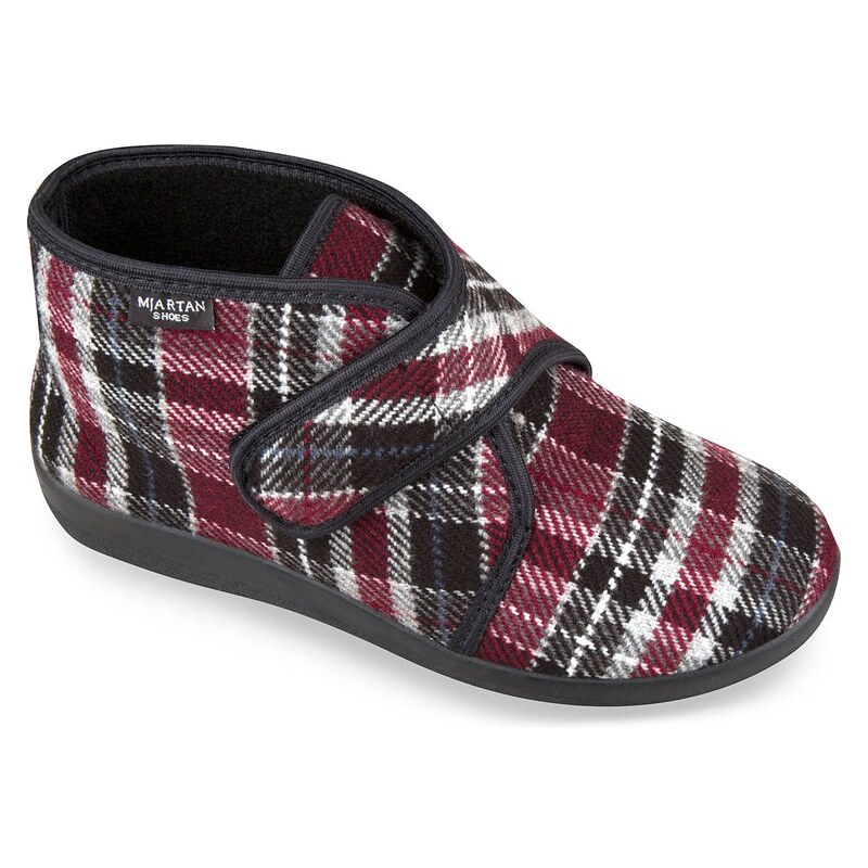 Dámske uzavreté papuče Mjartan na suchý zips nezateplené- vysoké 24432081