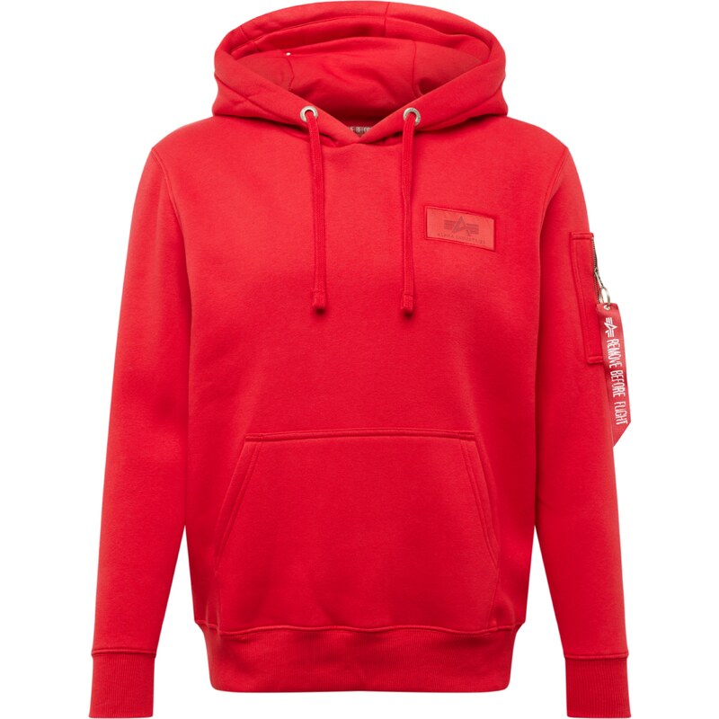 ALPHA INDUSTRIES Mikina červená / biela 15583689