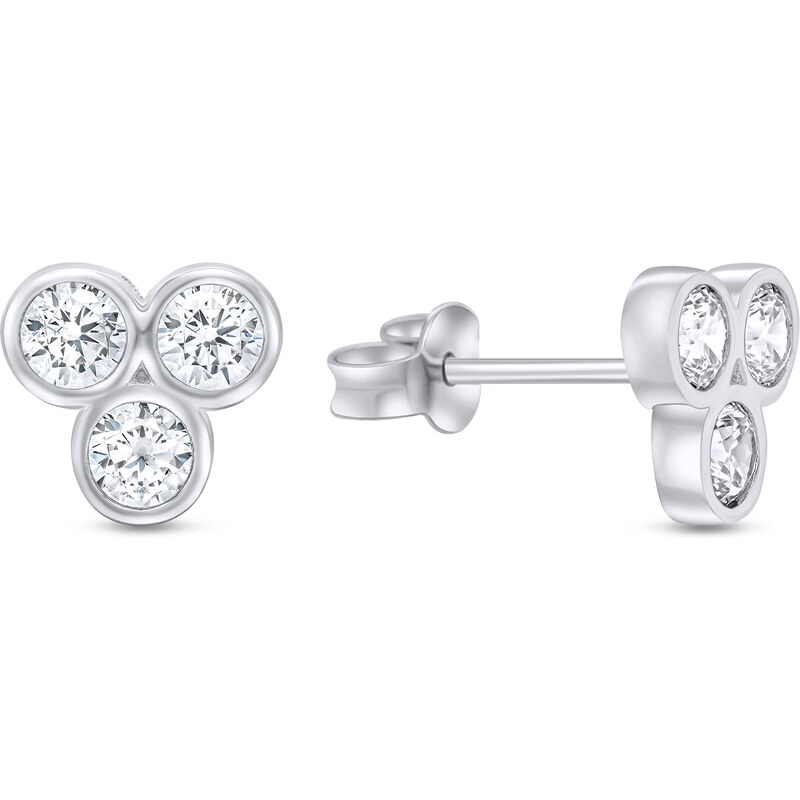 Brilio Silver Minimalistické strieborné náušnice EA349W 66590718