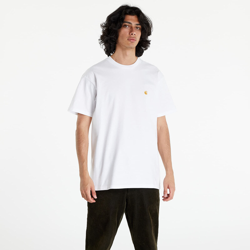 Tričko Carhartt WIP S/S Chase T-Shirt White/ Gold XL 33573724