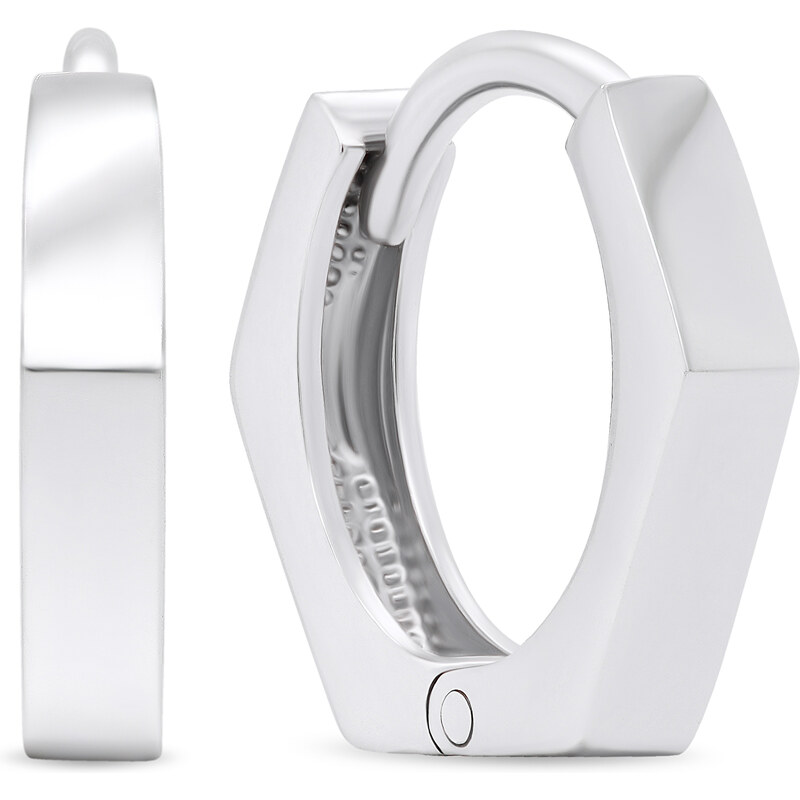 Brilio Silver Štýlové strieborné náušnice Kruhy EEA500W 66589131