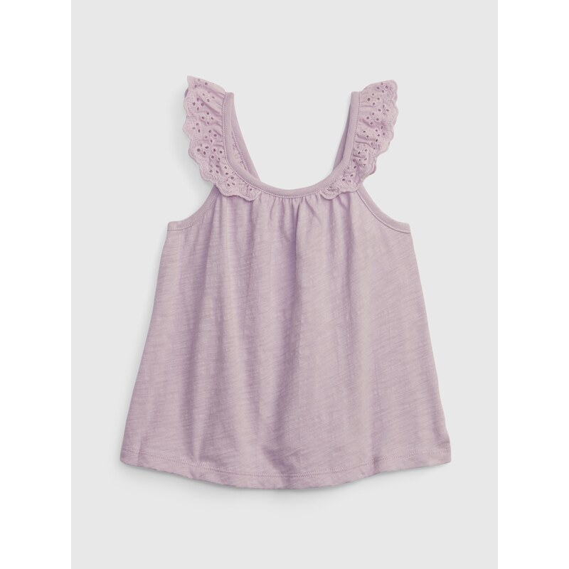 Svetlofialové dievčenské tielko s volánmi GAP 50532273