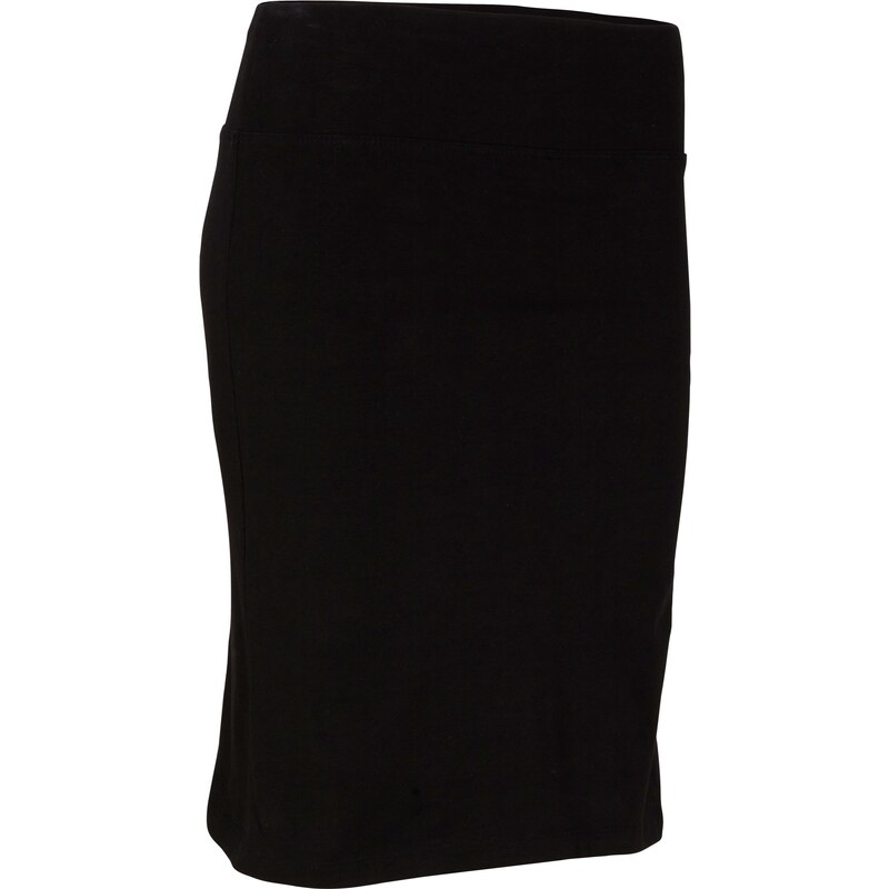 bonprix Džersejová sukňa s elastickými šortkami, farba čierna 44739109