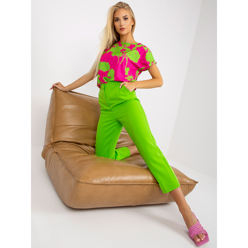 RUE PARIS Pants-TO-SP-18154.10X-light green 64684735