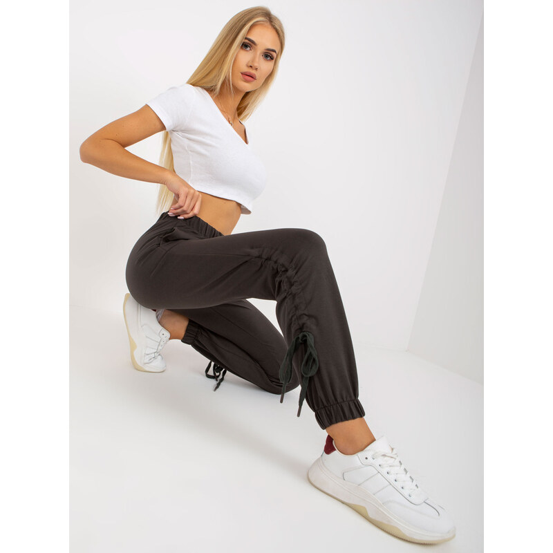 RELEVANCE Sweatpants-RV-DR-7943.19-dark khaki 64663141