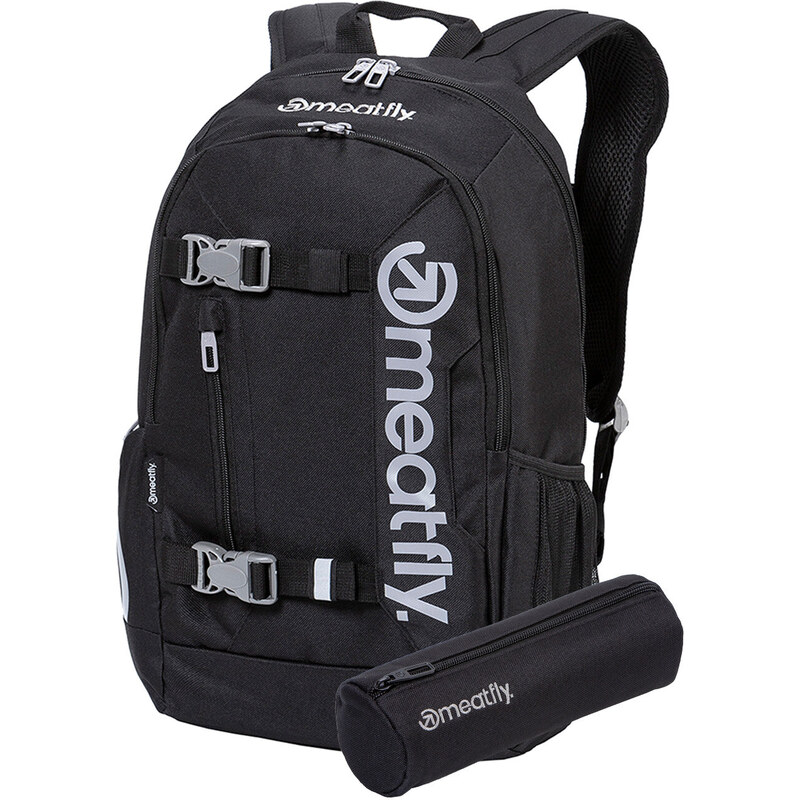 Meatfly Batoh Basejumper - Black - 22 L + PENÁL ZDARMA 34334797