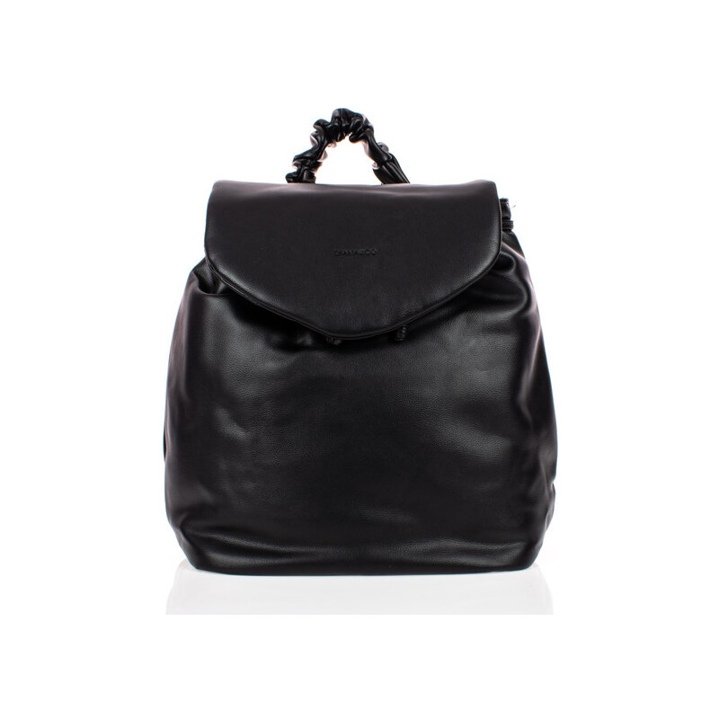 DIANA&CO Ruksak - DianaCo hladký dámsky koženkový čierny 33801257