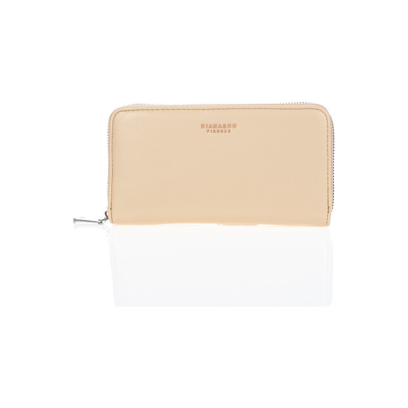 DIANA&CO Peňaženka - DianaCo so zipsom elegantná mandľová 33801288