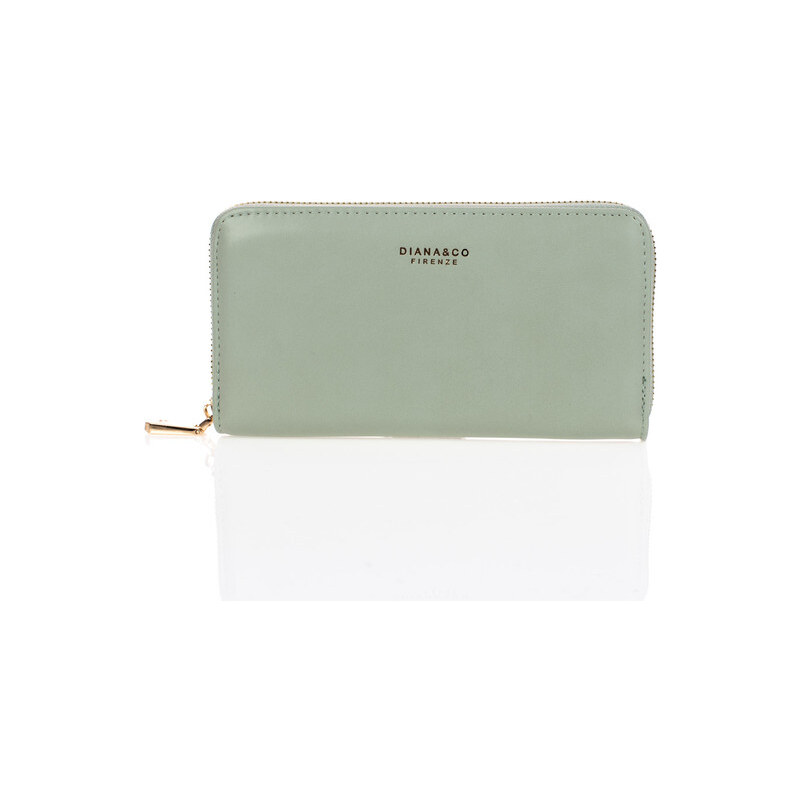 DIANA&CO Peňaženka - DianaCo pastelová so zipsom zelená 33801297