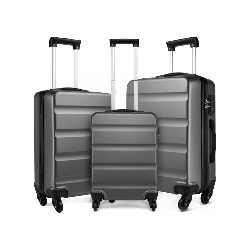 Set kufrov - rodinný set na cesty KONO, sivý 33801322