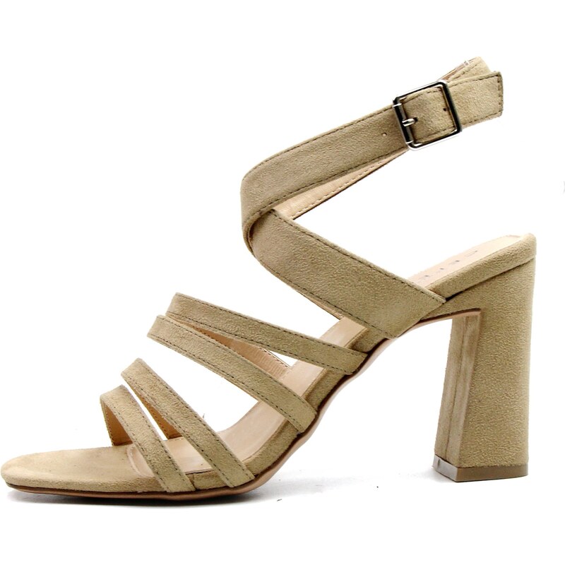 Celena Remienkové sandále Cecily svetlobéžová / olivová 65676446