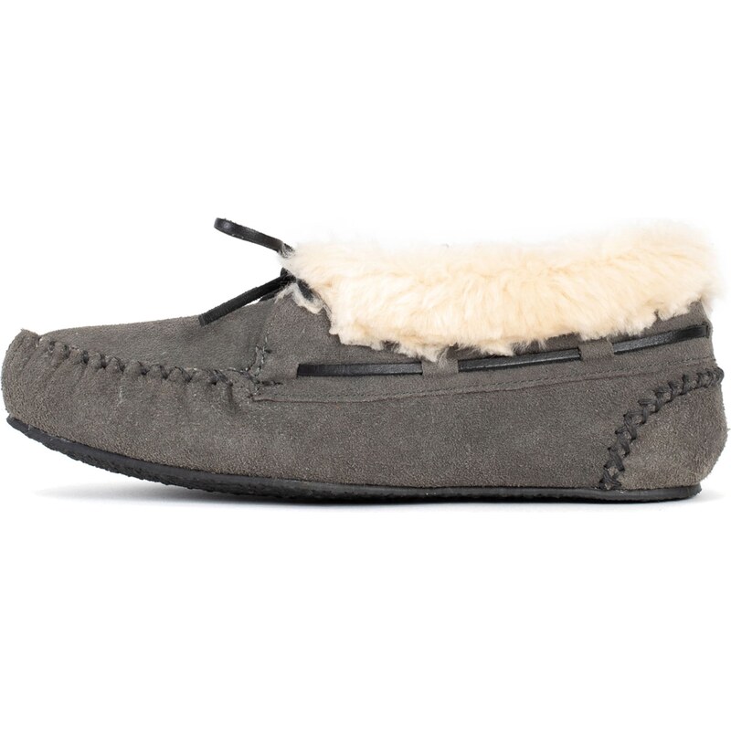 Minnetonka Mokasíny Chrissy sivá / biela 54231834