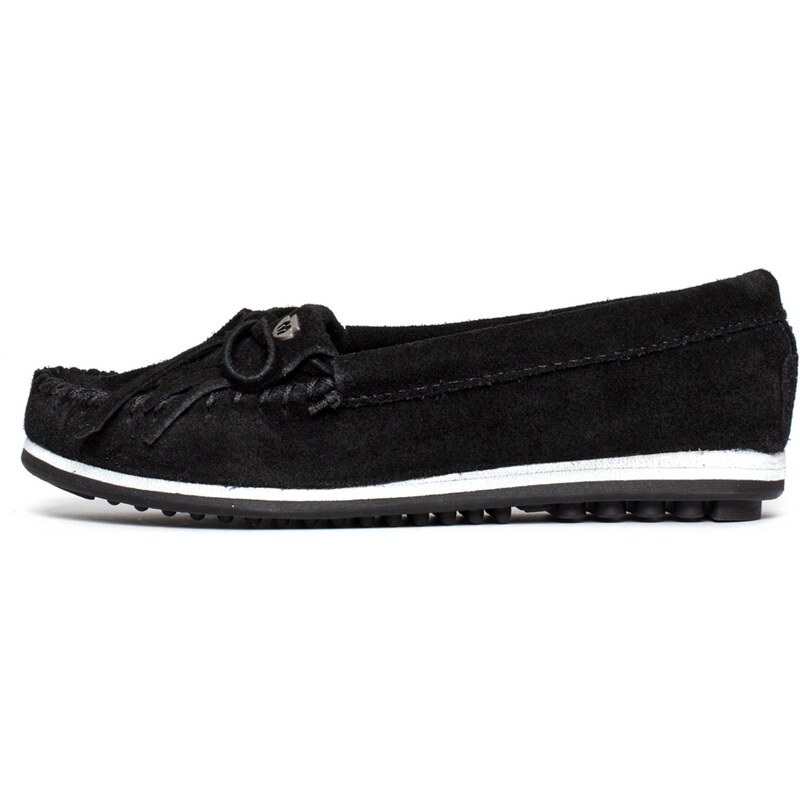 Minnetonka Mokasíny Kilty plus čierna / biela 54231943
