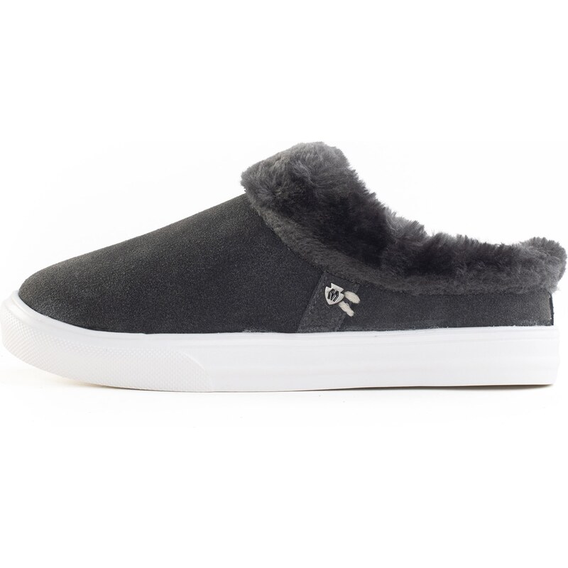 Minnetonka Papuče Windy tmavosivá 54231967