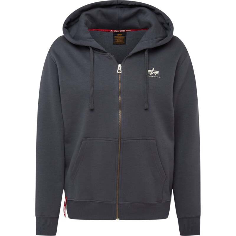 ALPHA INDUSTRIES Tepláková bunda tmavosivá 33137846